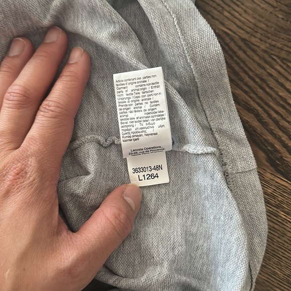 Lacoste Grey Polo - Men’s Medium- From Harry Rosen - Picture 6 of 6